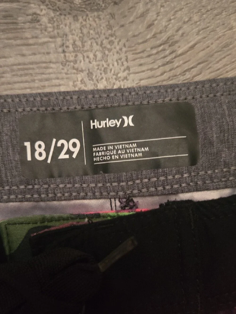 Hurley Multicolor Rainbow Camo Floral Boardshorts 18/29